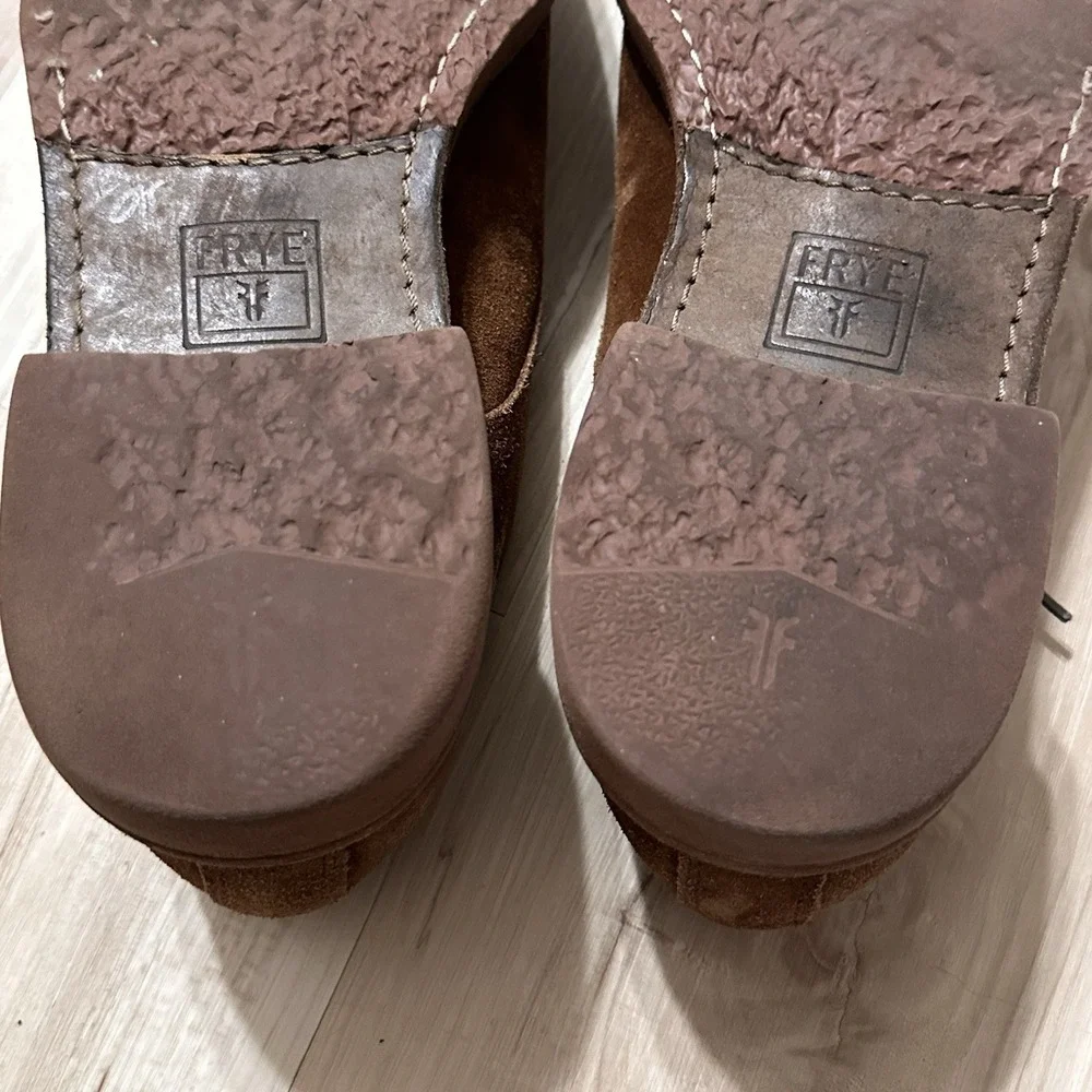 Frye Jim Oxford 88096 Mens Brown Suede Lace Up Plain Toe Oxford 11 D Fast‎ Ship